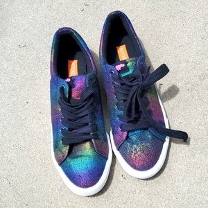 Rocket Dog Rainbow Iridescent Denim casual sneakers